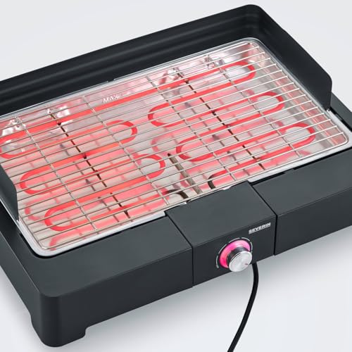 Thumbnail 6 de Severin Barbacoa de mesa con parrilla de acero inoxidable (PG 8565) –Versión eléctrica para interior y exterior