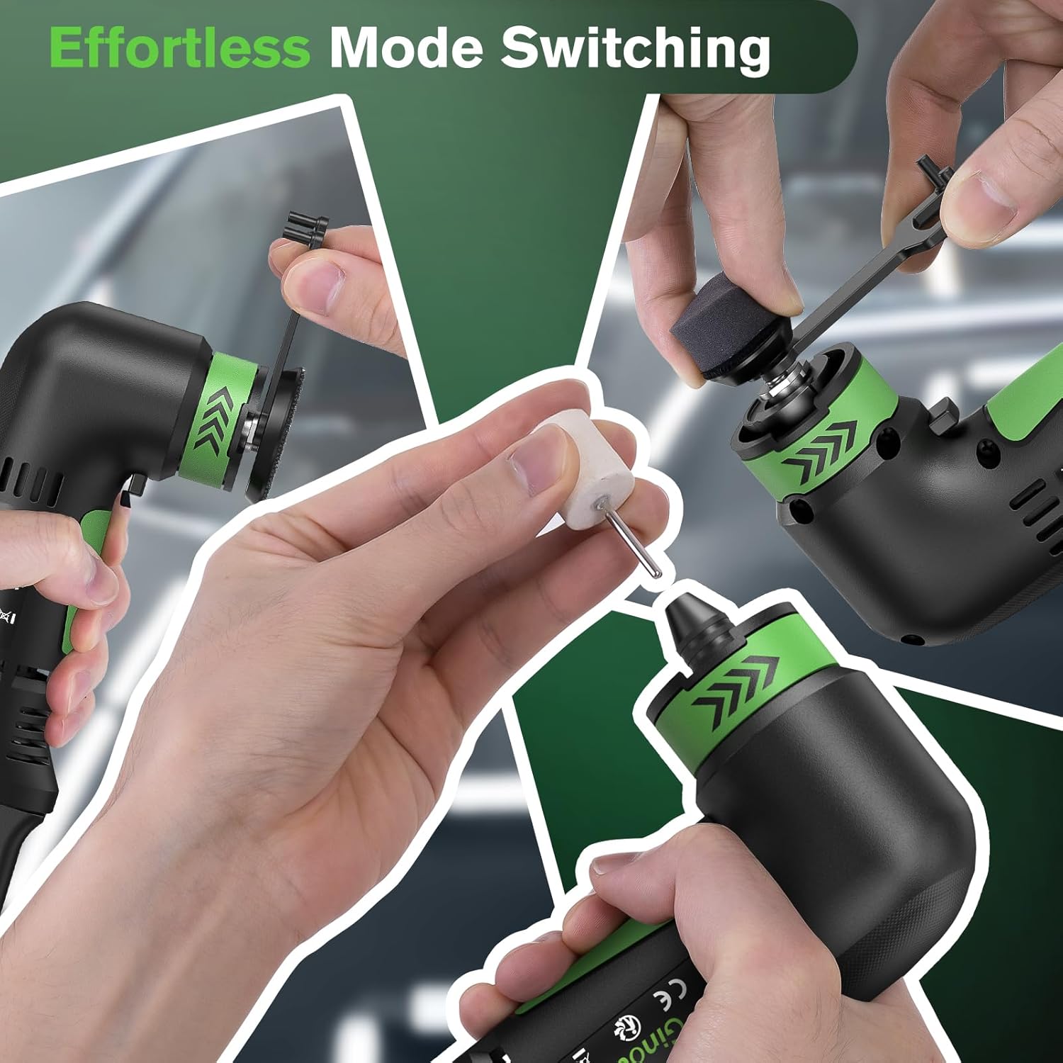 Thumbnail 6 de Ginour Cordless Car Polisher (12V, 2Ah batteries) – 6-speed RO/DA mini rotary & dual action buffer