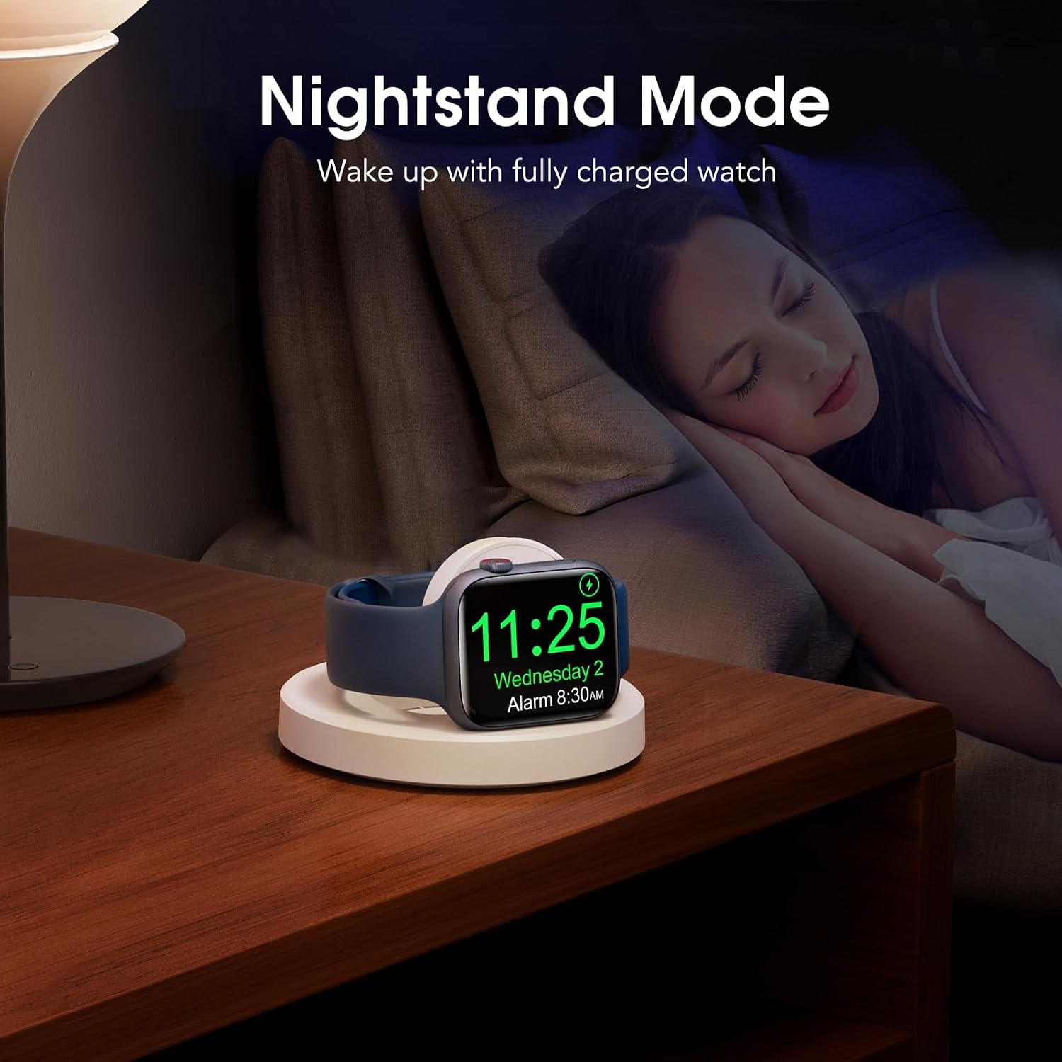 Thumbnail 5 de ZAPOGO T21 Foldable Apple Watch Charging Stand with USB-C and Nightstand Mode