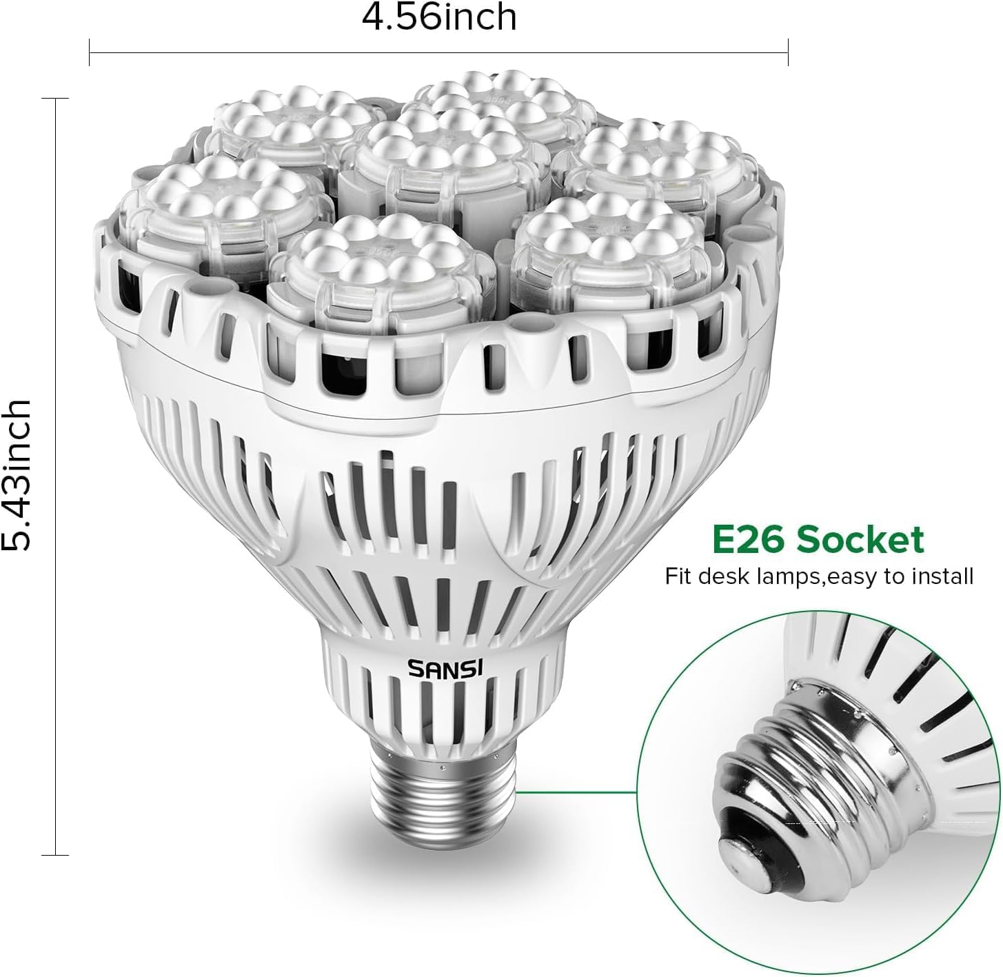 Detalle de SANSI Grow Light Bulb, 40W
