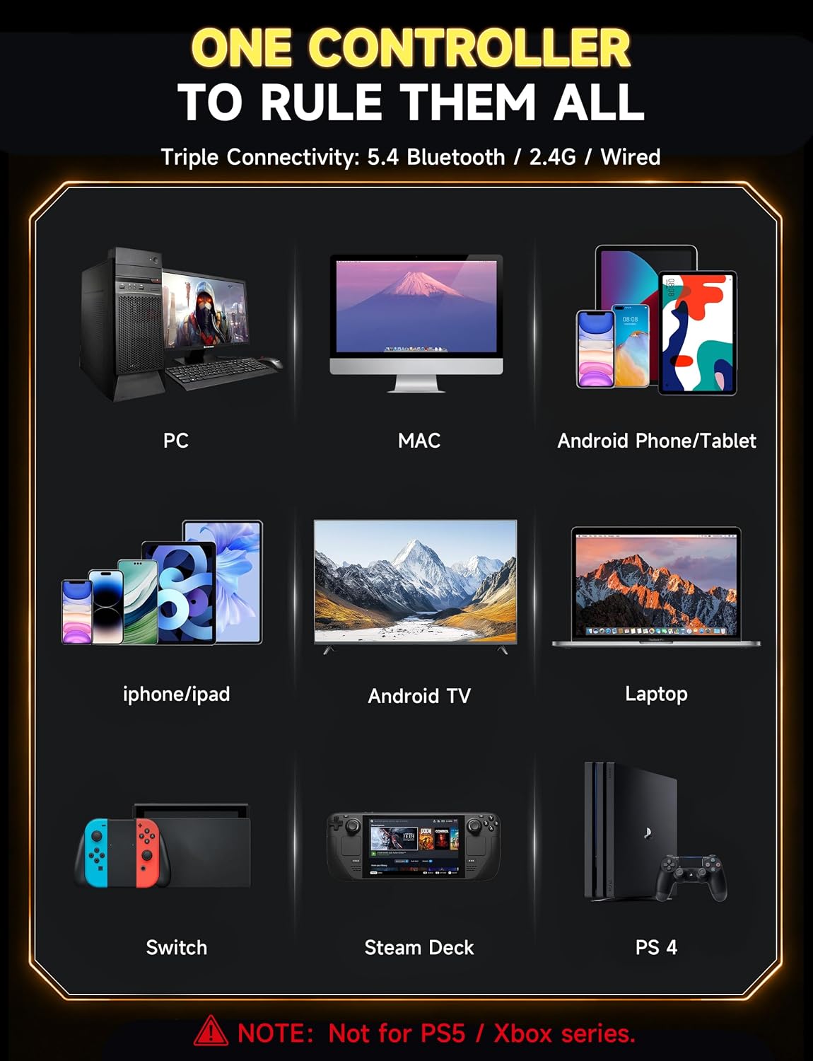 Thumbnail 4 de AOC PC Controller 1000mAh Wireless