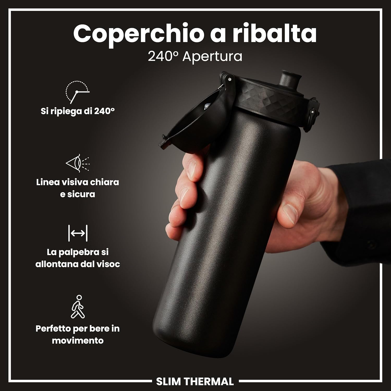 Thumbnail 5 de ION8 Borraccia Termica in Acciaio Isolato 500ml: resistente,pratica e sicura