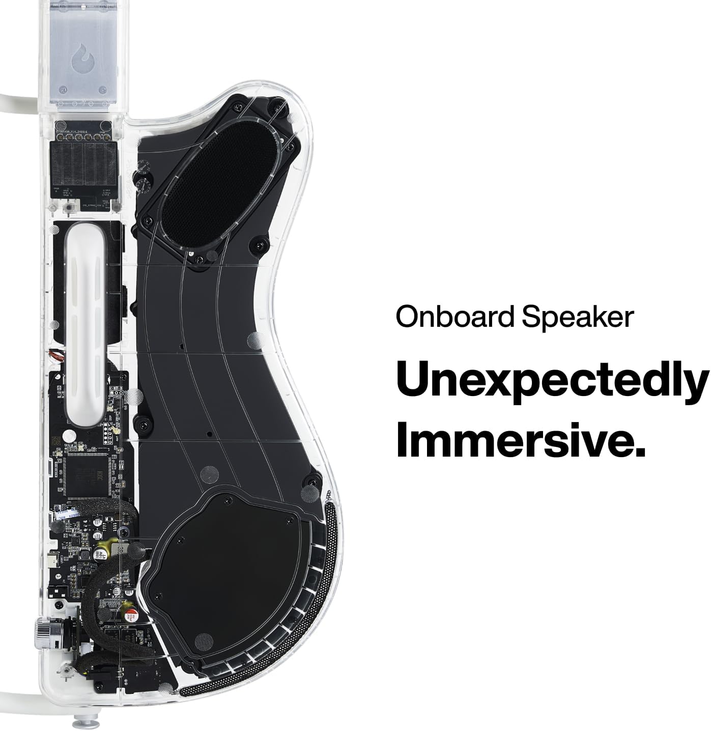 Thumbnail 5 de LAVA GENIE Stringless Smart Guitar (Black) with onboard speaker, foldable design and LAVA+ app