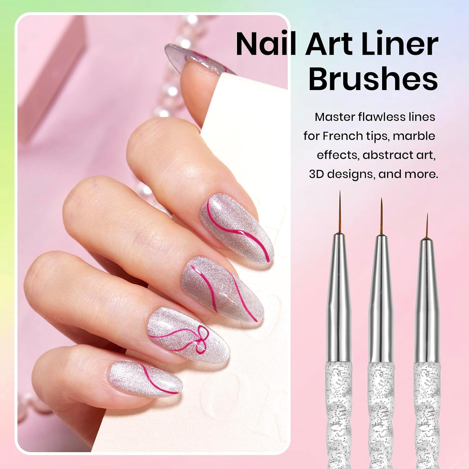Detalle 2 de Beetles 31pcs Nailart Pinselset