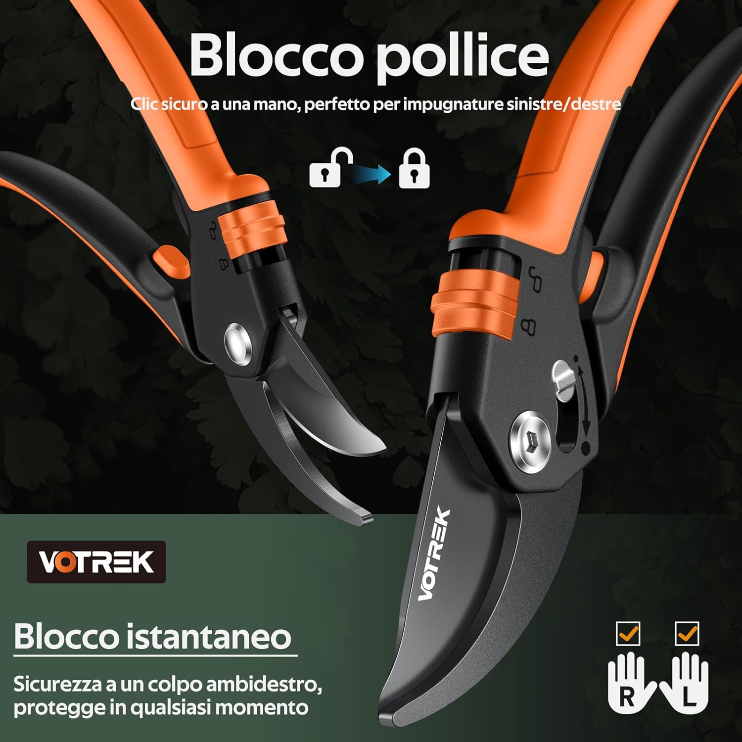 Thumbnail 2 de VOTREK VT-X850 cesoie potatura 21,5 cm