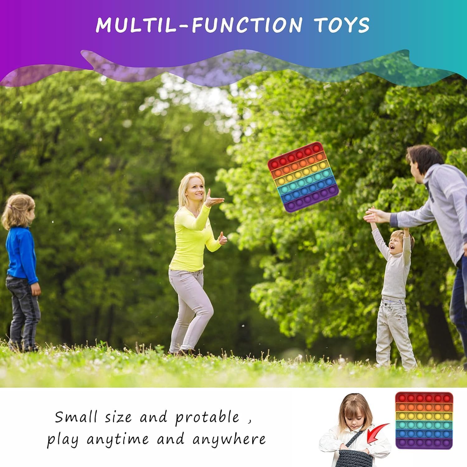 Thumbnail 6 de Bdwing Push and Pop Bubble Sensory Fidget Toy 12,5 cm