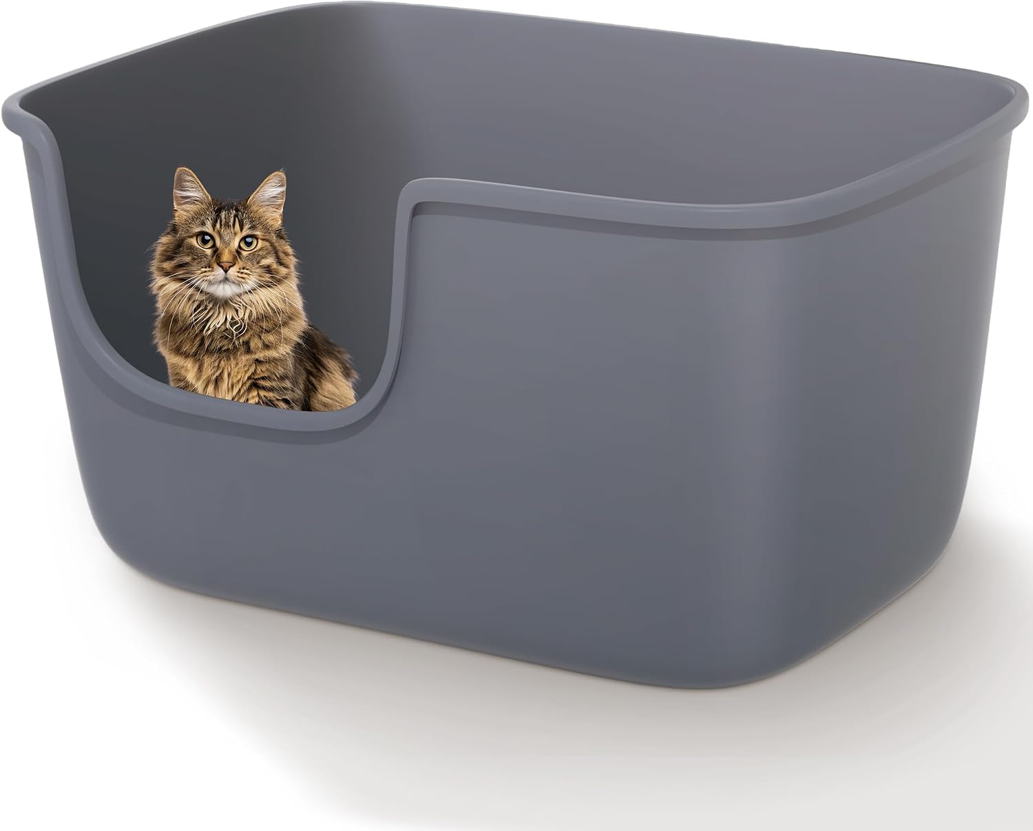 Detalle de Vealind Large High Sided Cat Litter Tray, 22 in