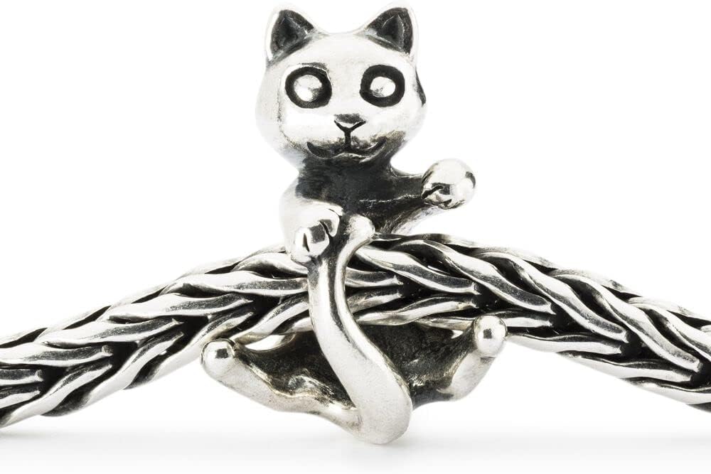 Detalle de Trollbeads Allegro gattino Silver Bead, small in argento sterling
