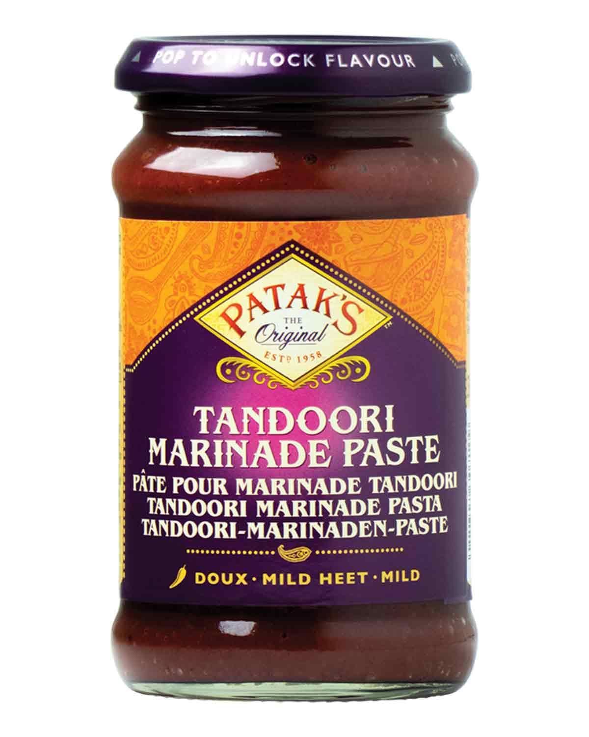 Detalle de PATAKs Tandoori Currypaste – Leicht scharfe Gewürzpaste für authentische Curry-Gerichte (6 x 312 g)