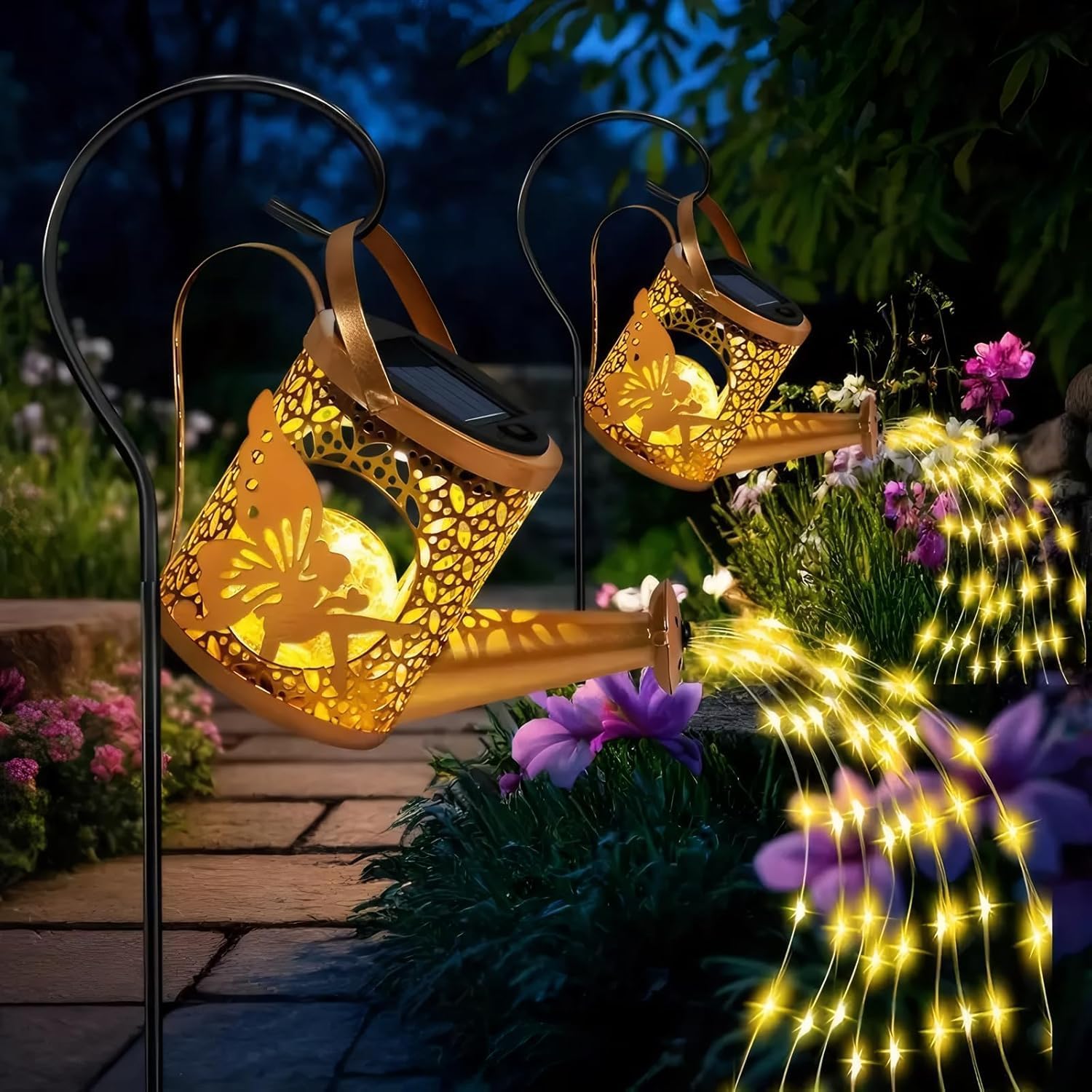 Detalle de BomKra Solar Watering Can Lights LED