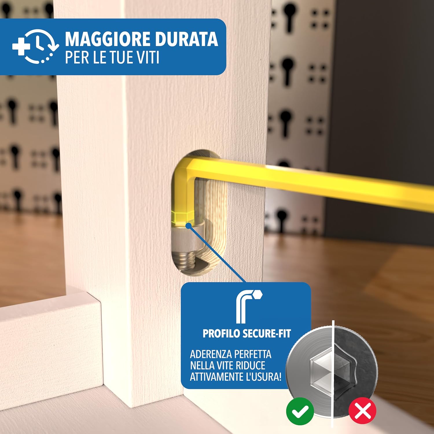 Detalle 2 de STONE REEF set di chiavi a brugola esagonali da 13 pezzi con testa sferica, 1,27–10 mm