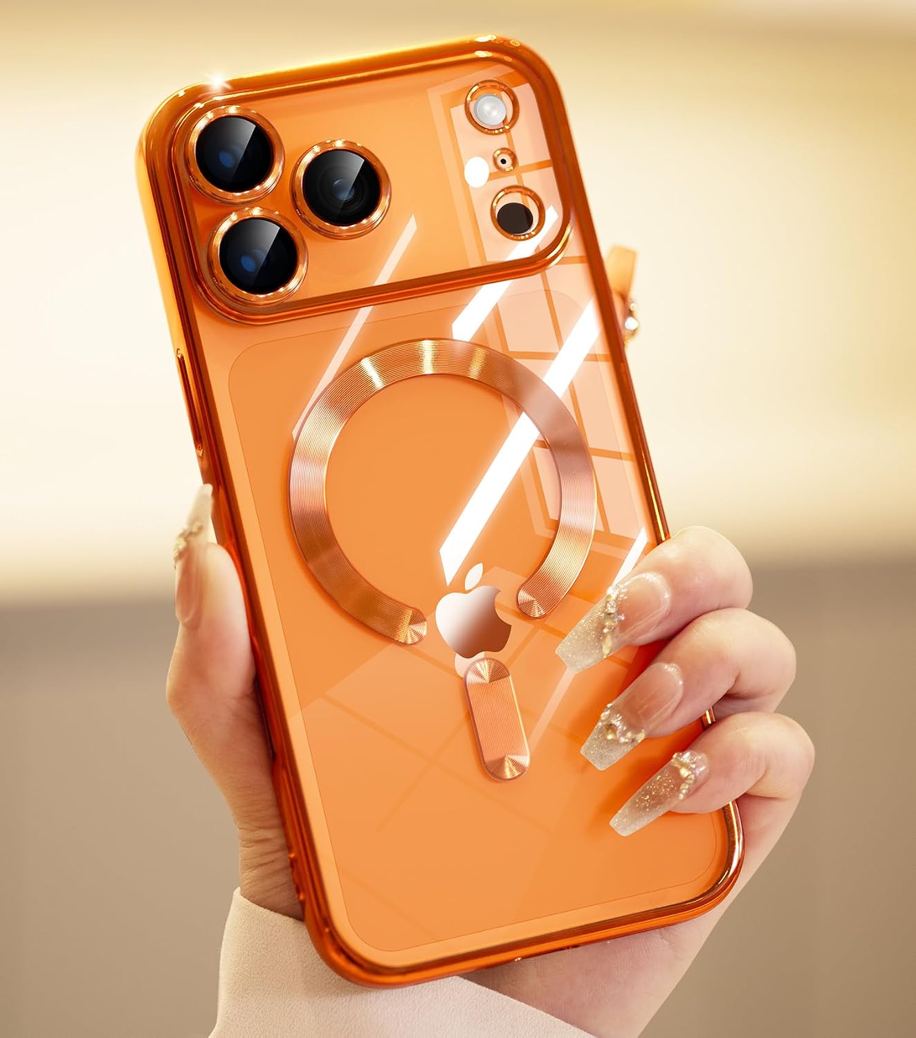 Detalle de CHICLADY iPhone 17 Pro Max case with MagSafe 1x screen protector