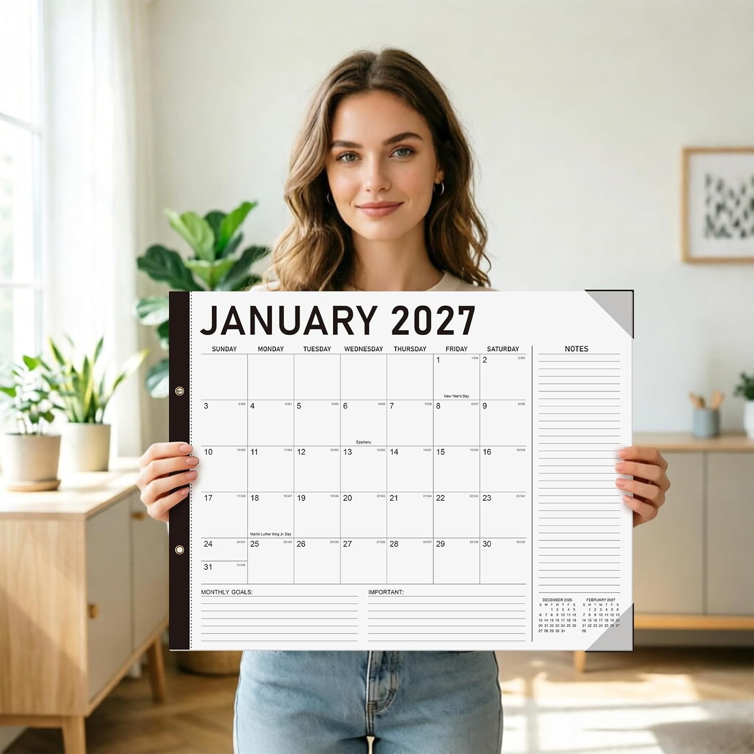 Thumbnail 5 de Extra Large Desk Calendar 2026–2027
