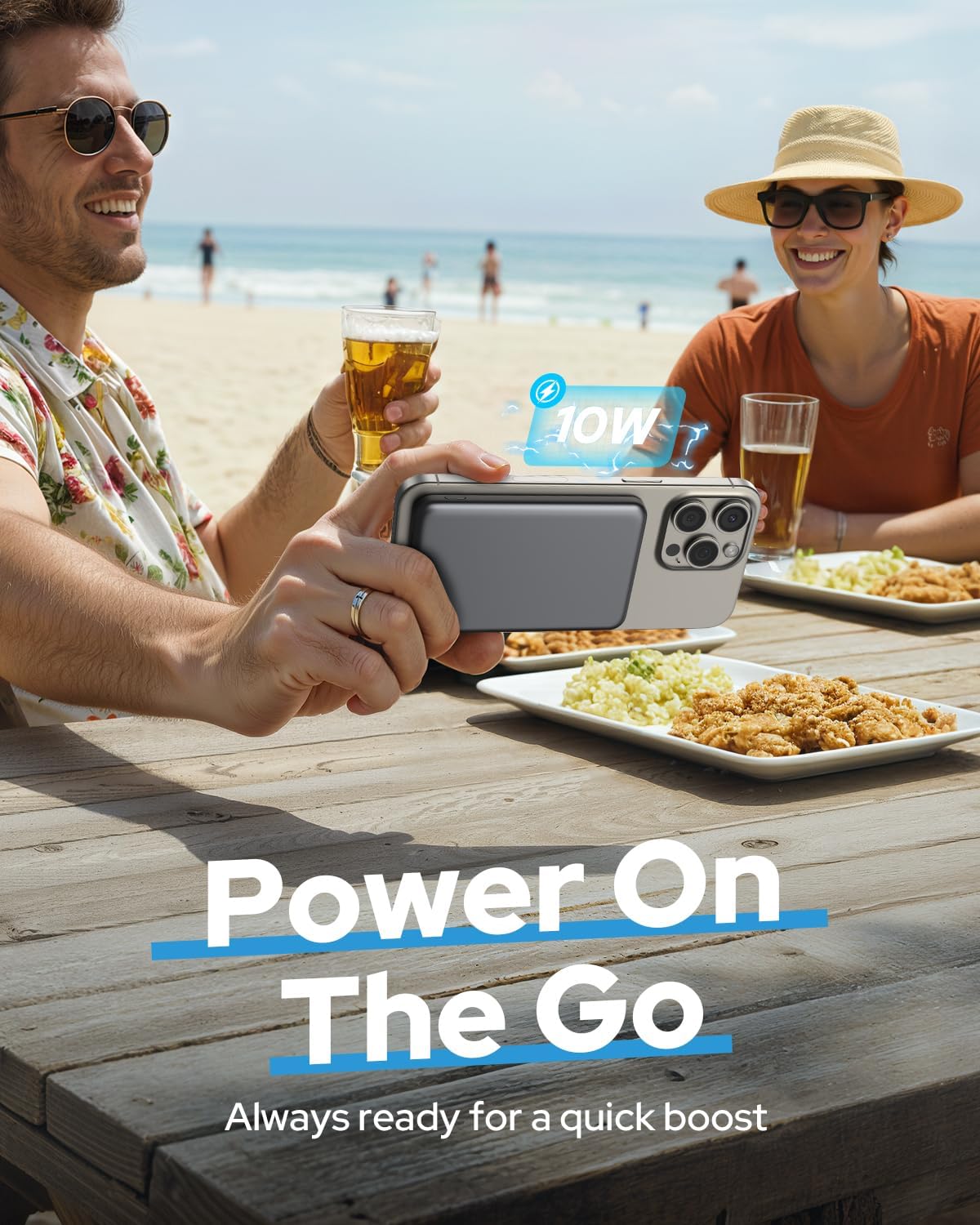 Thumbnail 6 de TRKOY for MagSafe Portable Charger, 5000mAh Slim Wireless Magnetic Power Bank