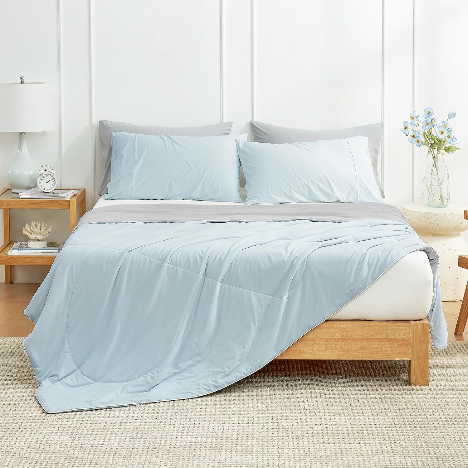 Thumbnail 1 de Cozy Bliss Cooling Comforter King Size: Lightweight, Breathable Relief for Hot Sleepers