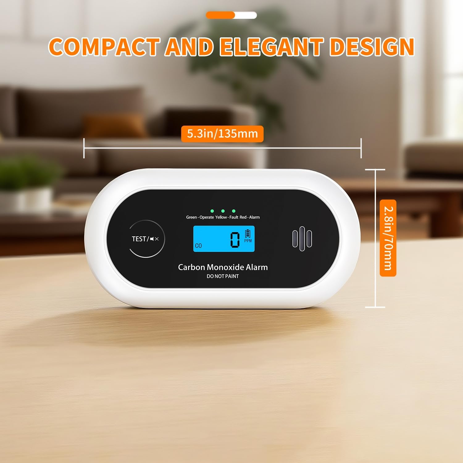 Thumbnail 1 de Alertlink VC22R Carbon Monoxide Detector 10‑Year LCD