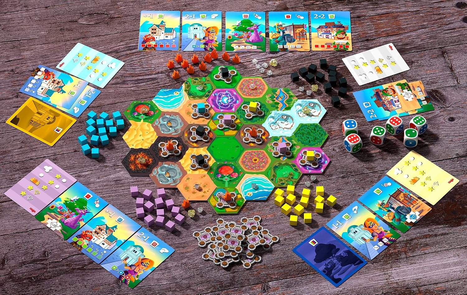 Detalle 2 de HABA Würfelkönig – Das Brettspiel für Würfelspiele ab 8 Jahren