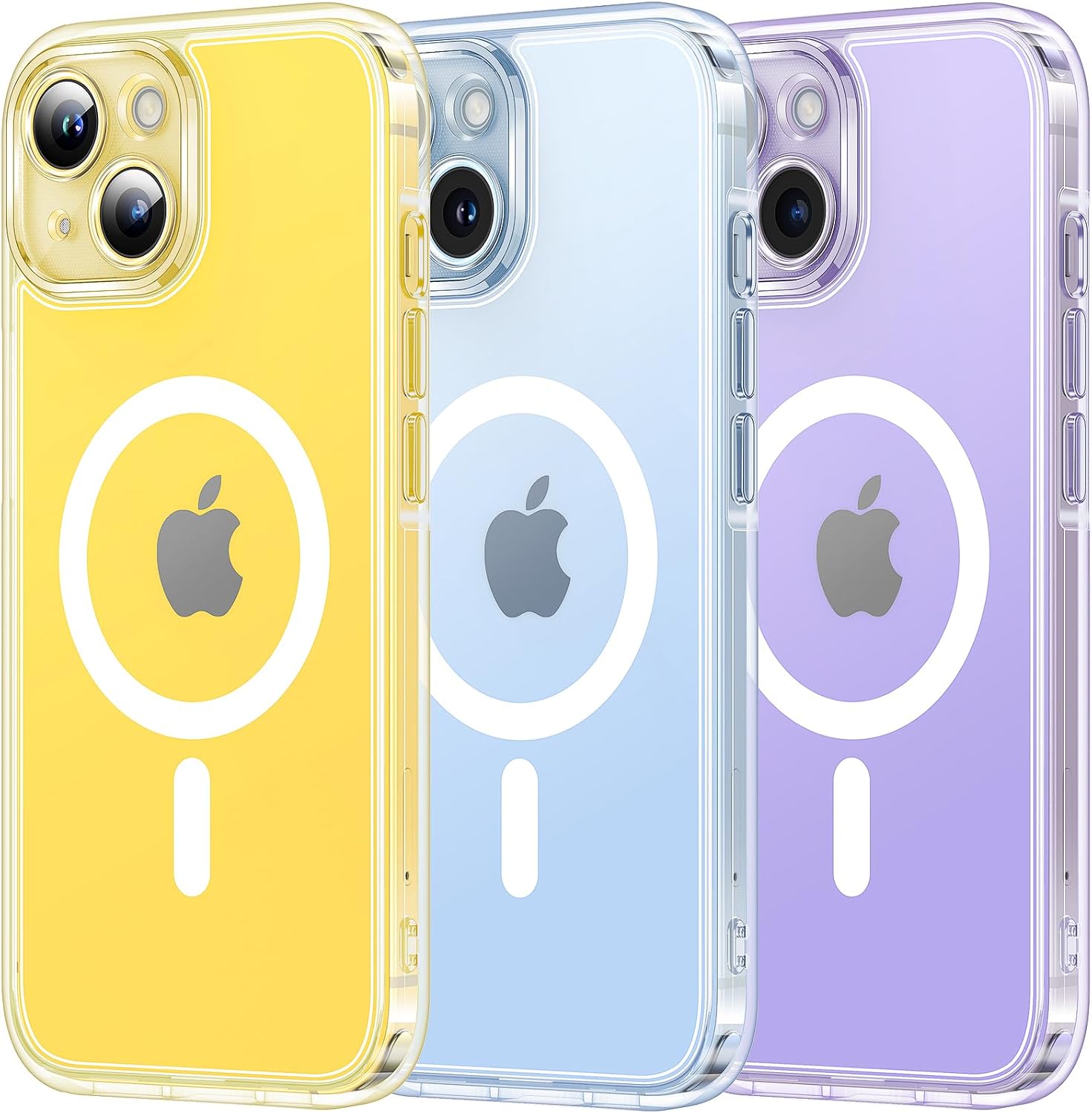 Detalle de TOCOL Clear Magnetic for iPhone 14 (6.1-inch) MagSafe Case – clear slim shockproof protection