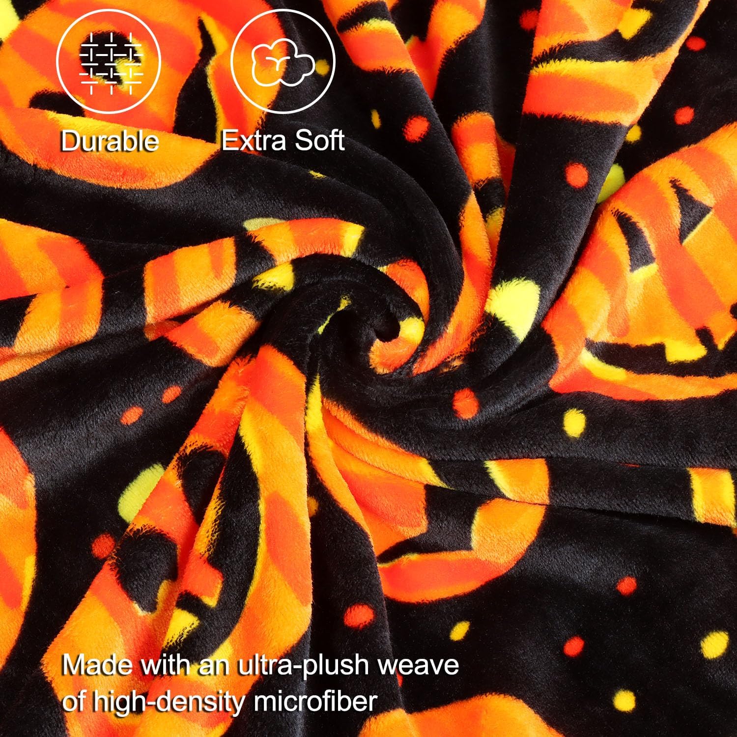 Detalle 2 de YISUMEI Halloween Decke 150 x 200 cm