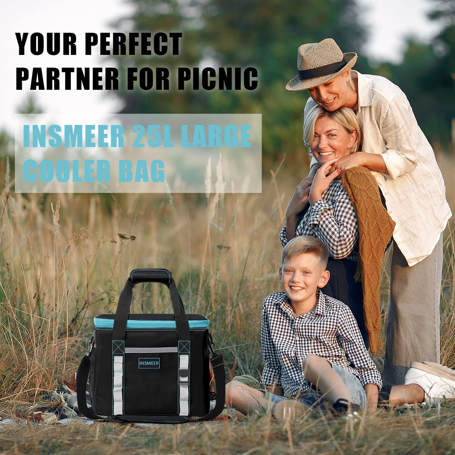 Thumbnail 5 de INSMEER Small Cool Bag 65 Can: Foldable Soft Cooler for Beach, Picnic and Travel