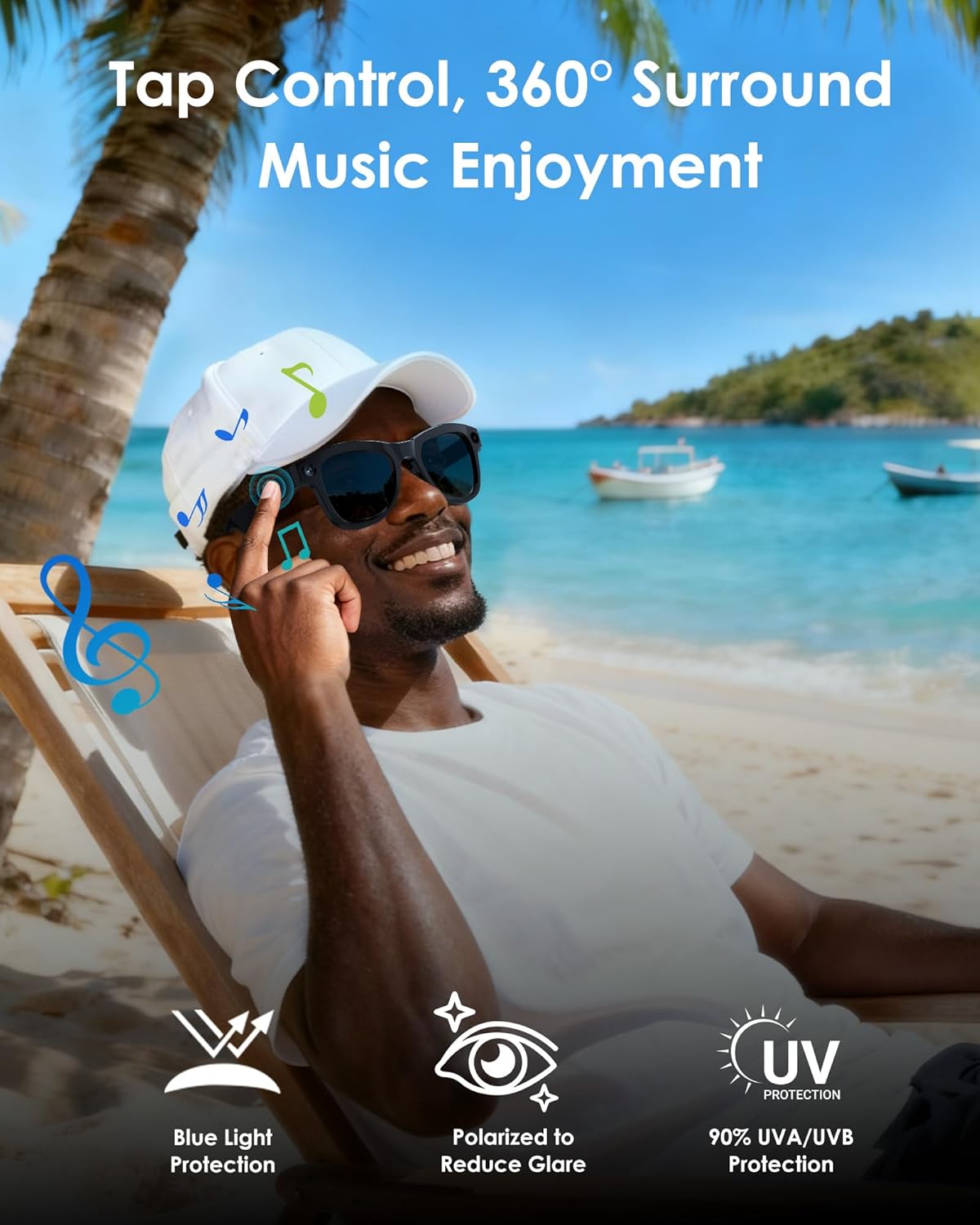 Thumbnail 5 de Coucur 800W AI Smart Glasses with ChatGPT assistant