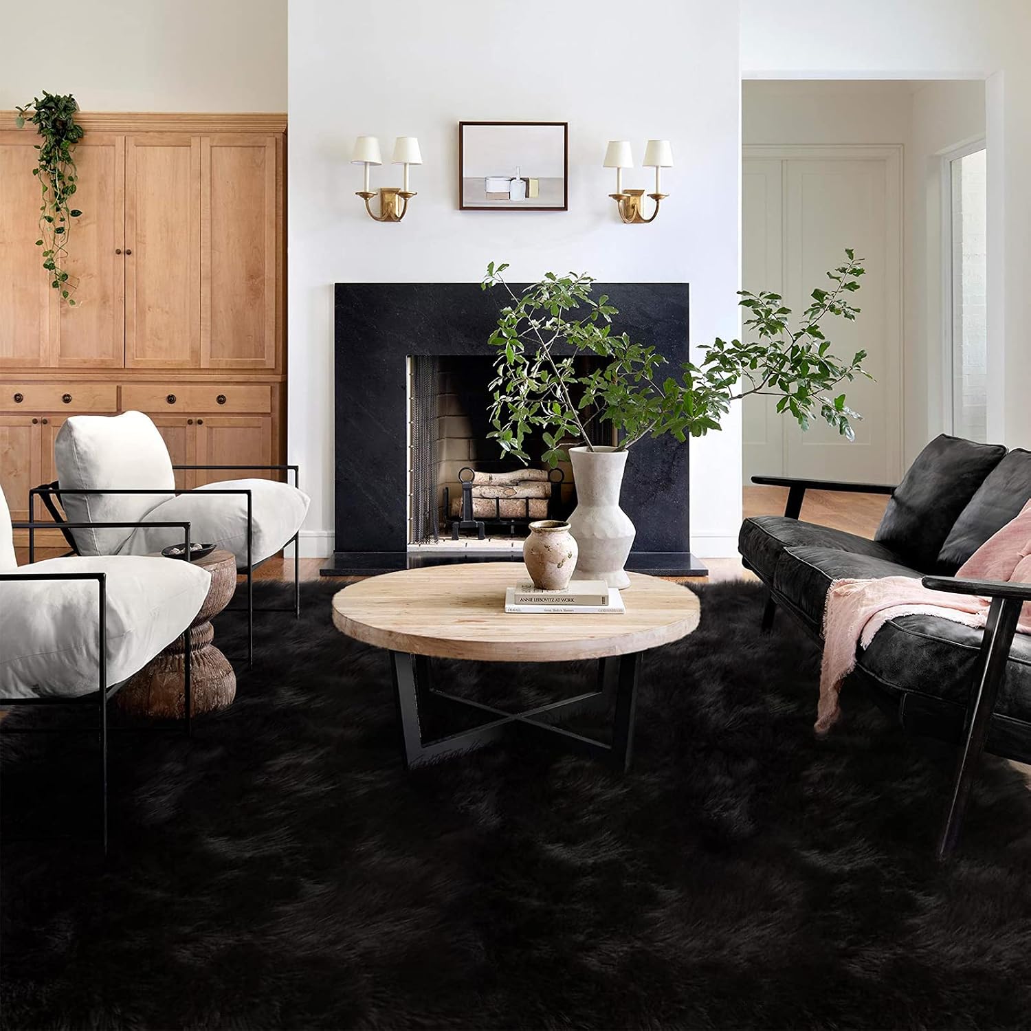 Detalle 2 de Latepis 10x14 Faux Sheepskin Area Rug 🏠
