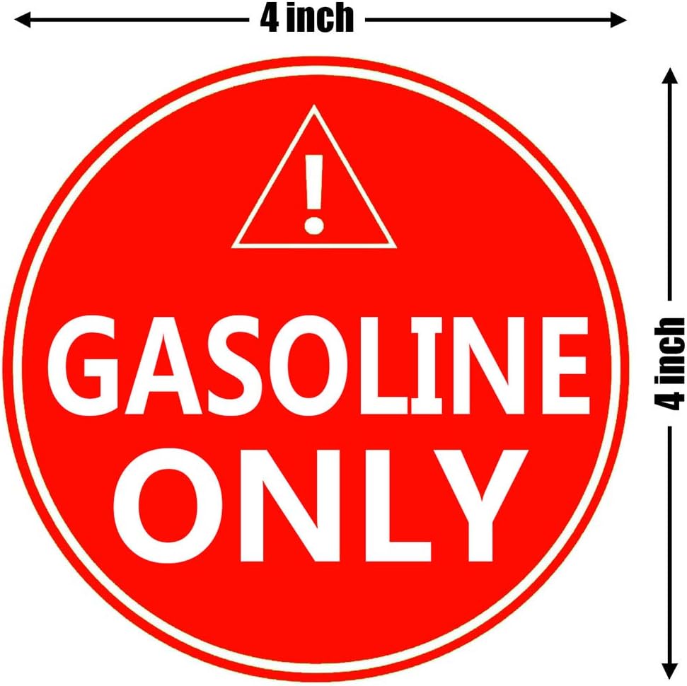 Detalle 2 de Gasoline-Only Fuel Stickers, 4-inch