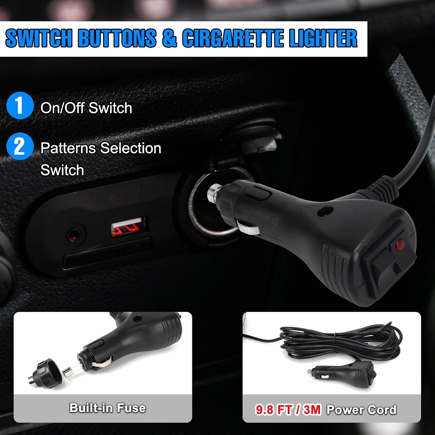 Thumbnail 3 de I LITTON Blue Strobe Light for Vehicles