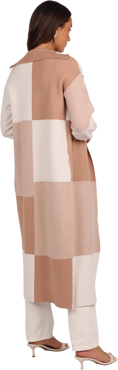 Thumbnail 2 de Petal & Pup Kingston long check cardigan for women