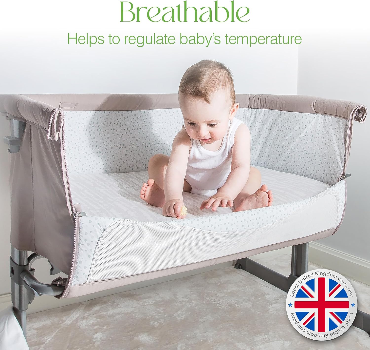 Thumbnail 6 de Next To Me Bedside Crib Mattress 50x83 cm with Super Soft Bamboo Cover