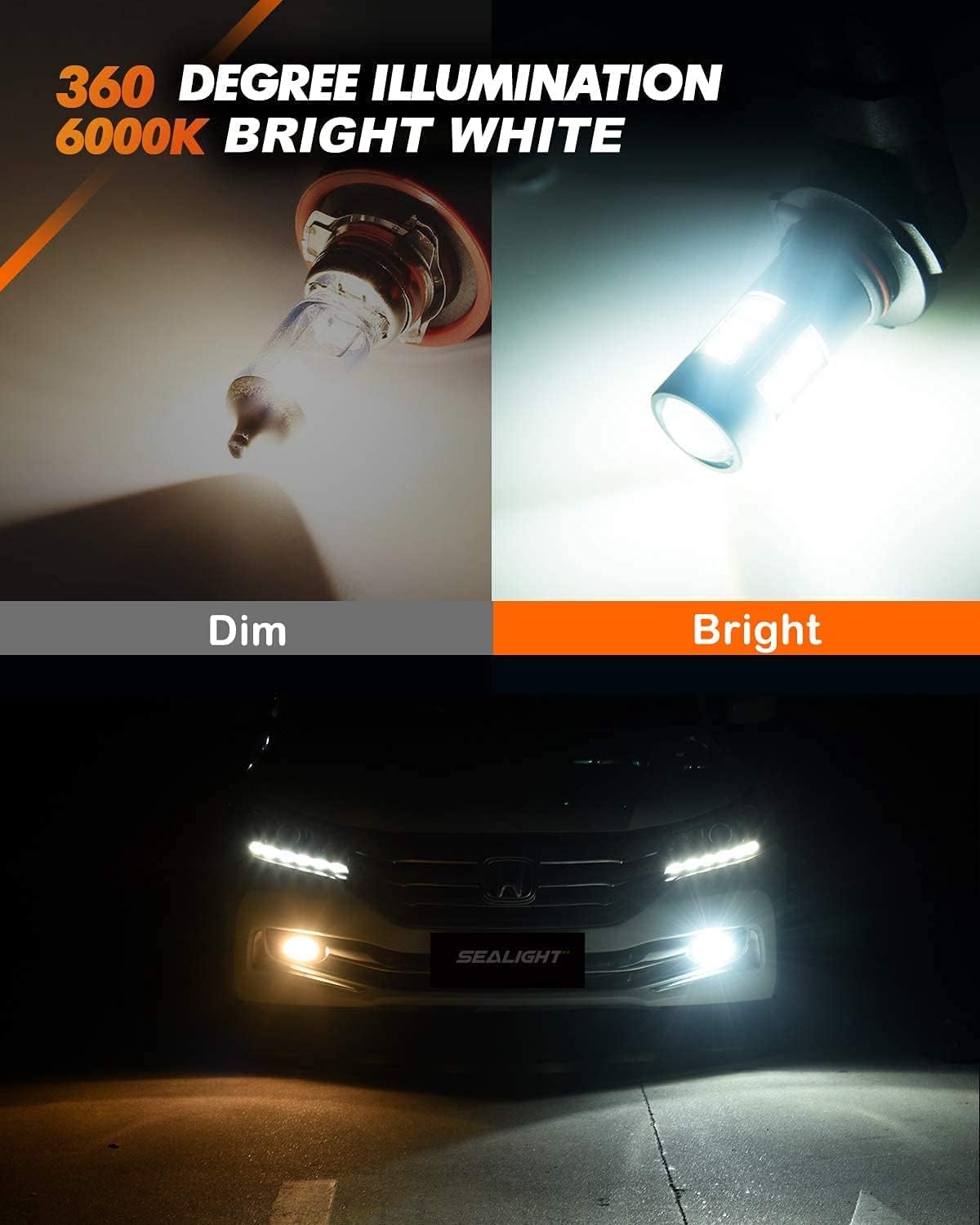 Thumbnail 1 de SEALIGHT LED fog light bulbs, H10