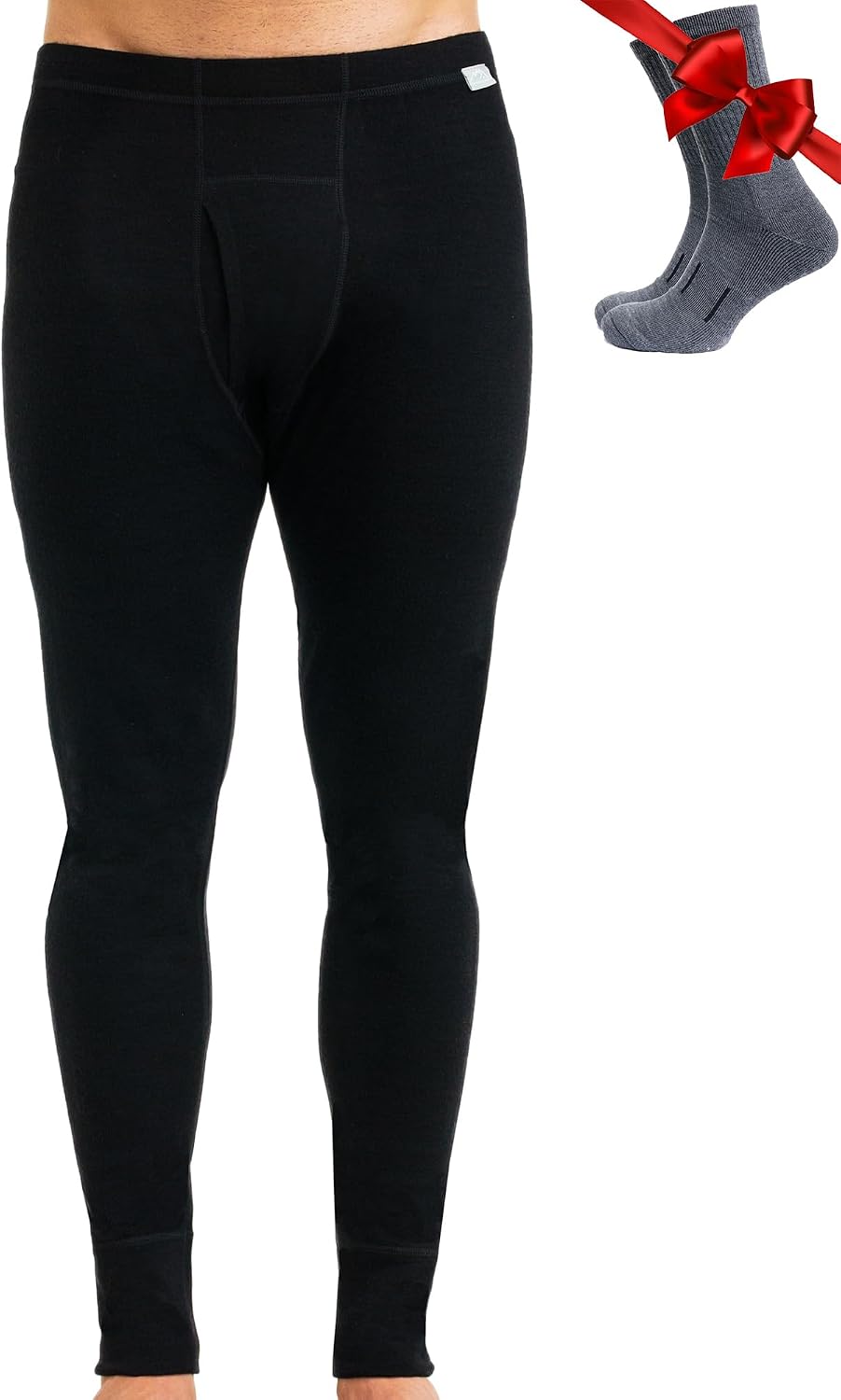 Detalle de Merino.tech Pantaloni Termici 250 g/m²