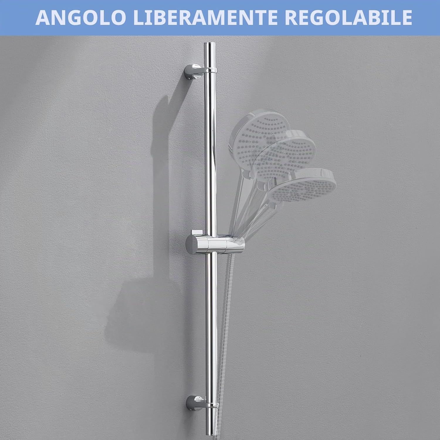 Detalle de Asta doccia Kelleria 110 cm in acciaio inox SUS304: robusta, regolabile e facile da installare