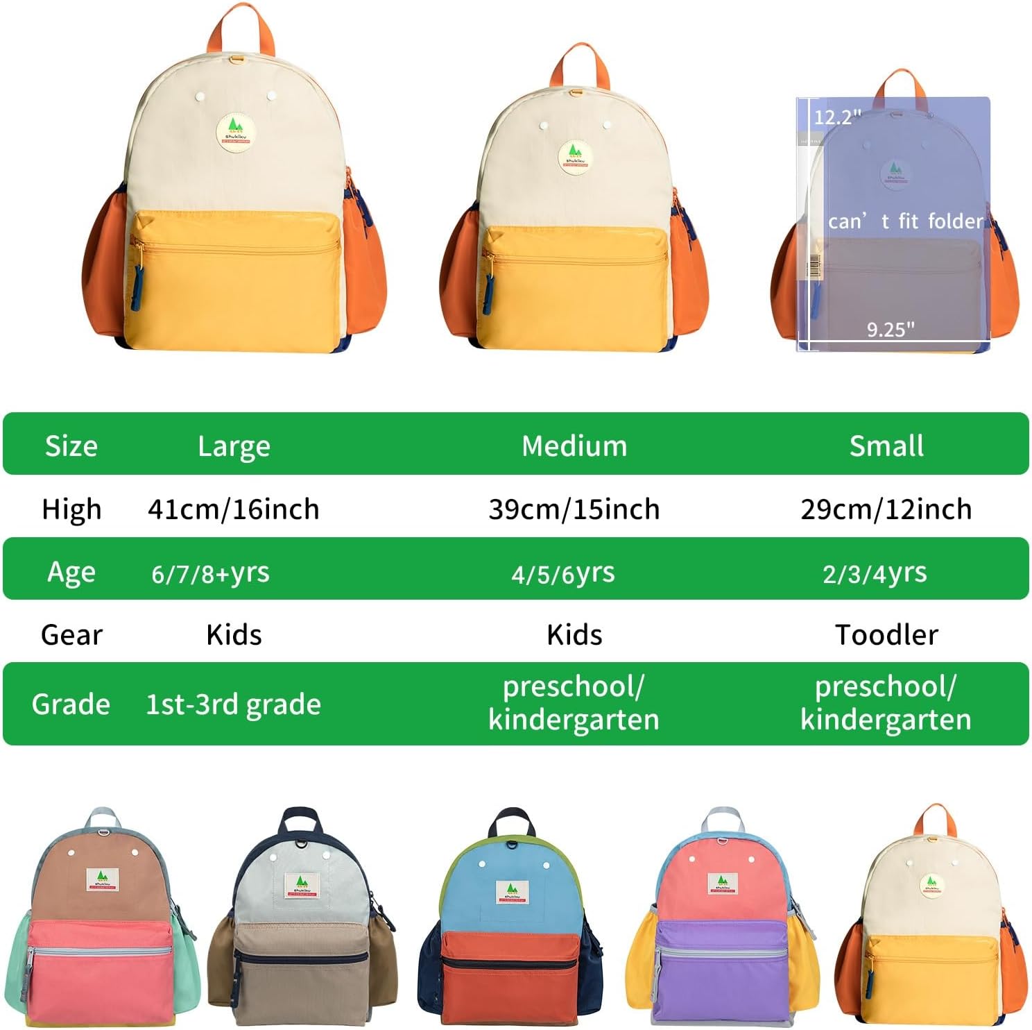Detalle 2 de shukiku Toddler Backpack 29 cm for ages 2–10