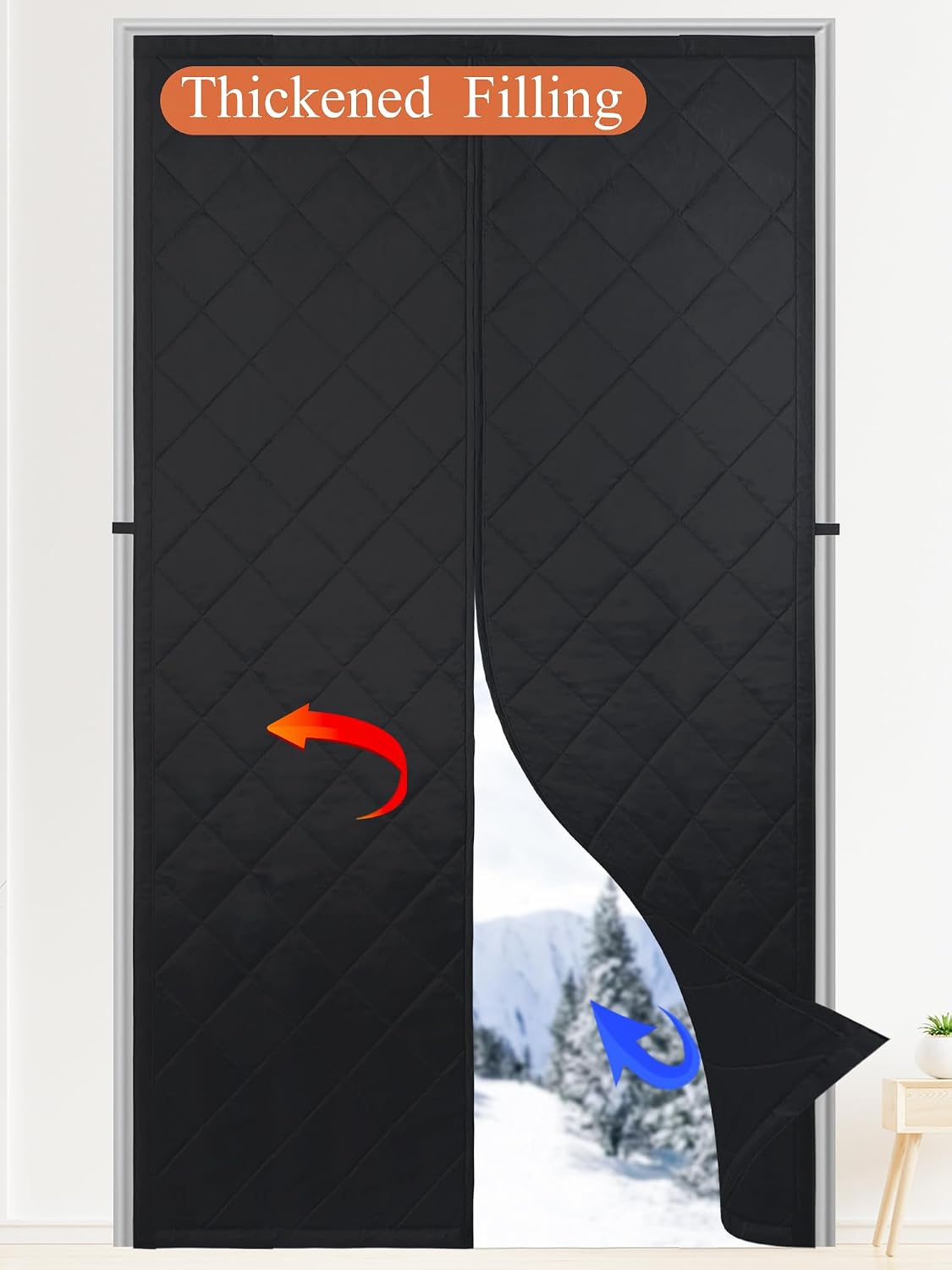 Detalle de Odocovo Insulated Door Curtain 38 x 82 Inches