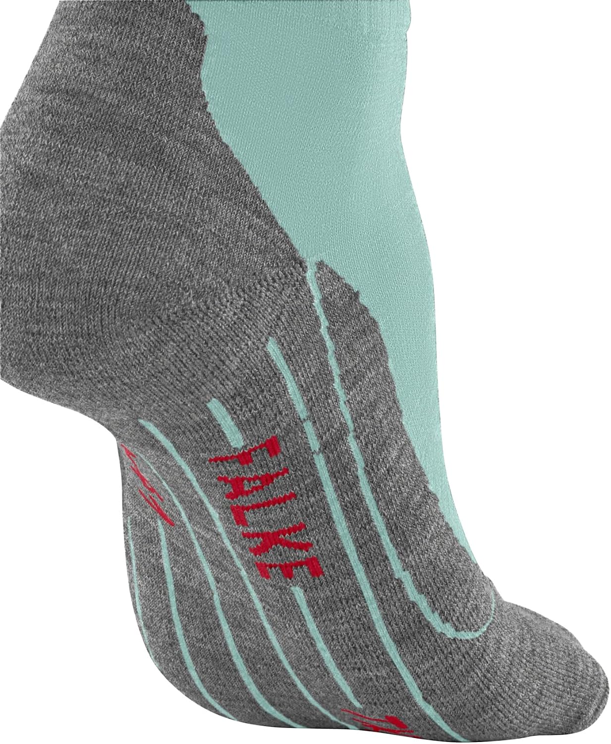 Detalle de FALKE Damen TK5 Short Wandersocken – atmungsaktive Merinowolle, schnelle Trocknung, geruchshemmend