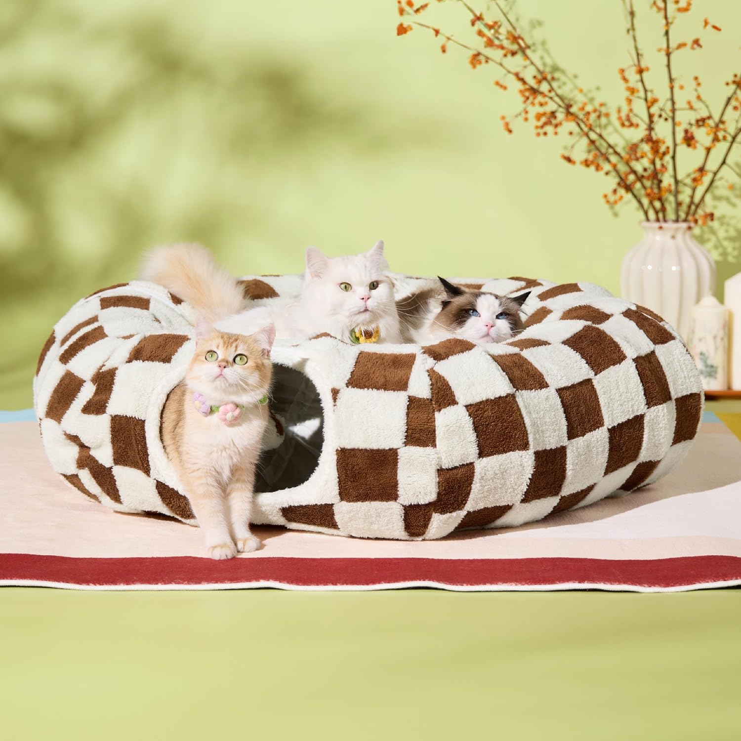 Detalle 2 de Lesure Cat Tunnel Bed 39.5 x 39.5 x 10 in