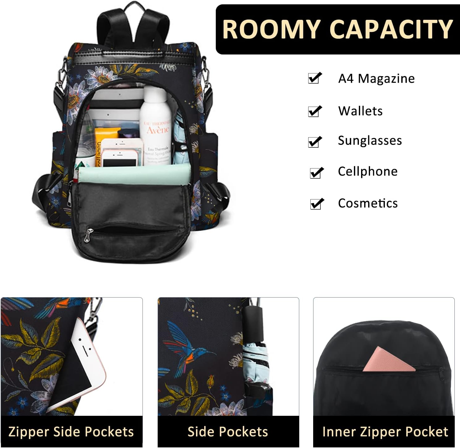 Thumbnail 2 de Fmeida Anti-Theft Travel Backpack for Women