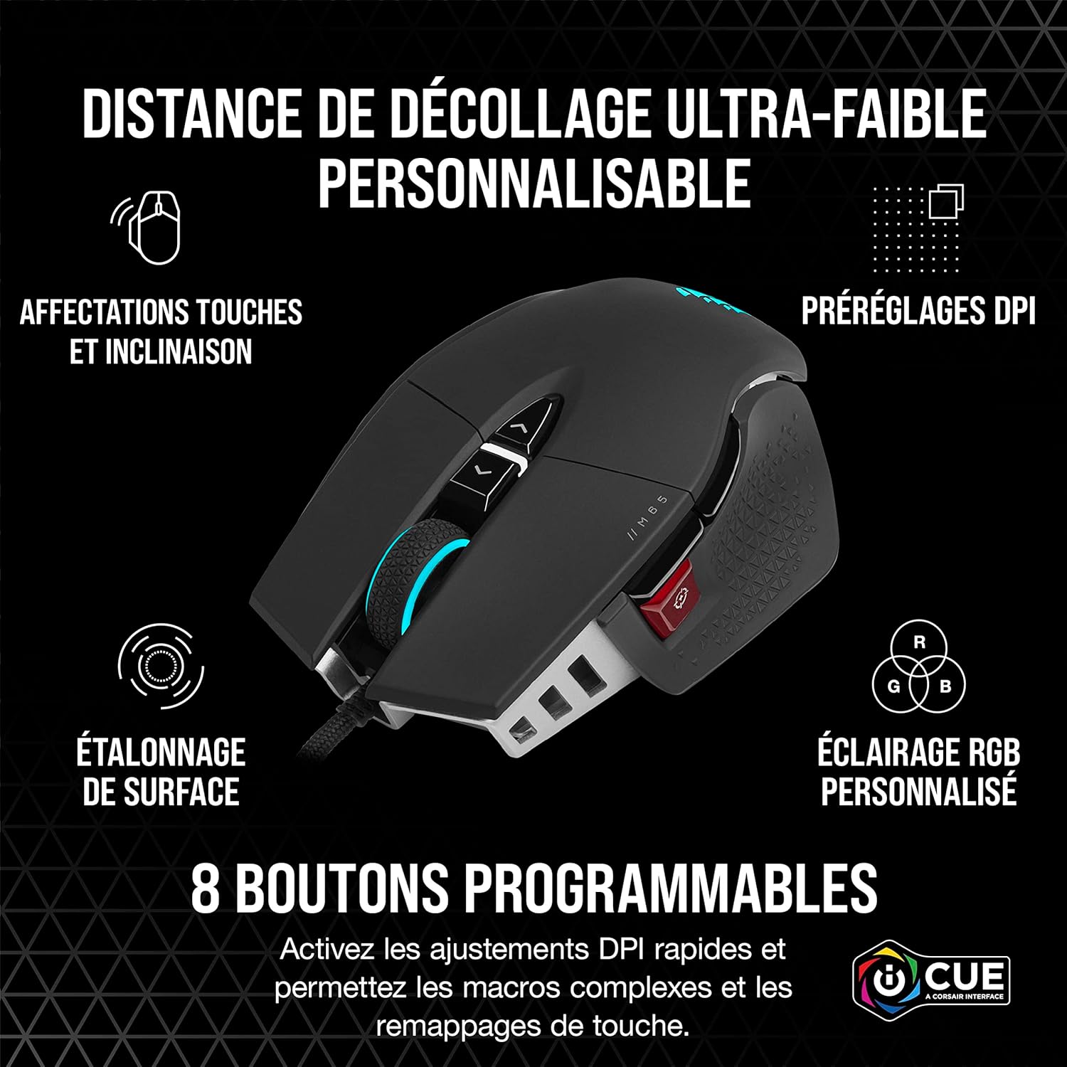 Thumbnail 6 de Corsair M65 RGB ULTRA souris 26 000 DPI