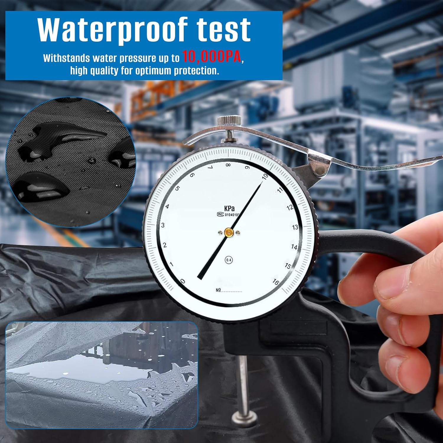 Thumbnail 5 de SIRUITON copertura per mobili da giardino 180x100x74 cm impermeabile 420D Oxford con aperture di ventilazione