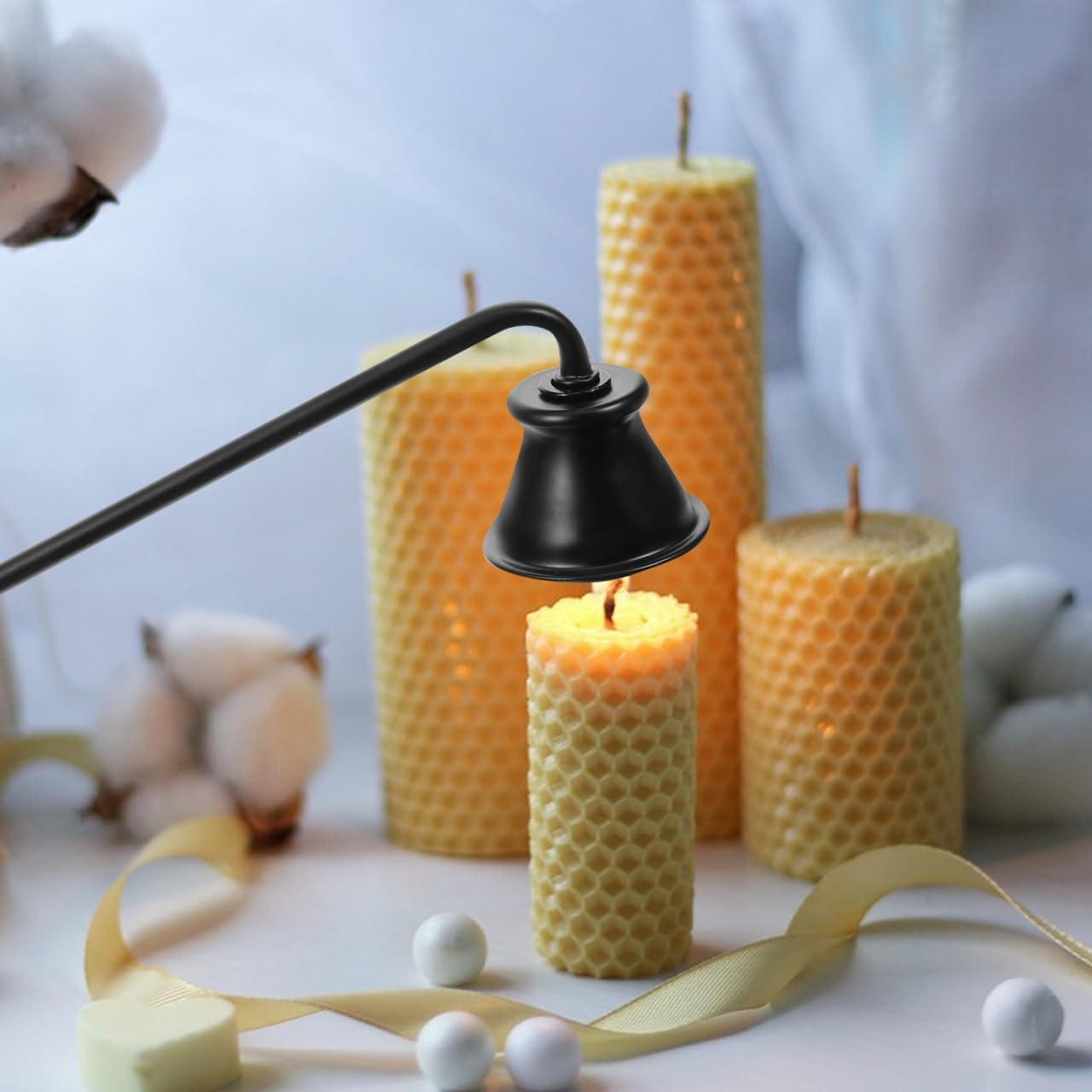 Thumbnail 5 de Ciieeo Black Metal Candle Snuffer Cap with Long Handle – Portable, Safe & Stylish