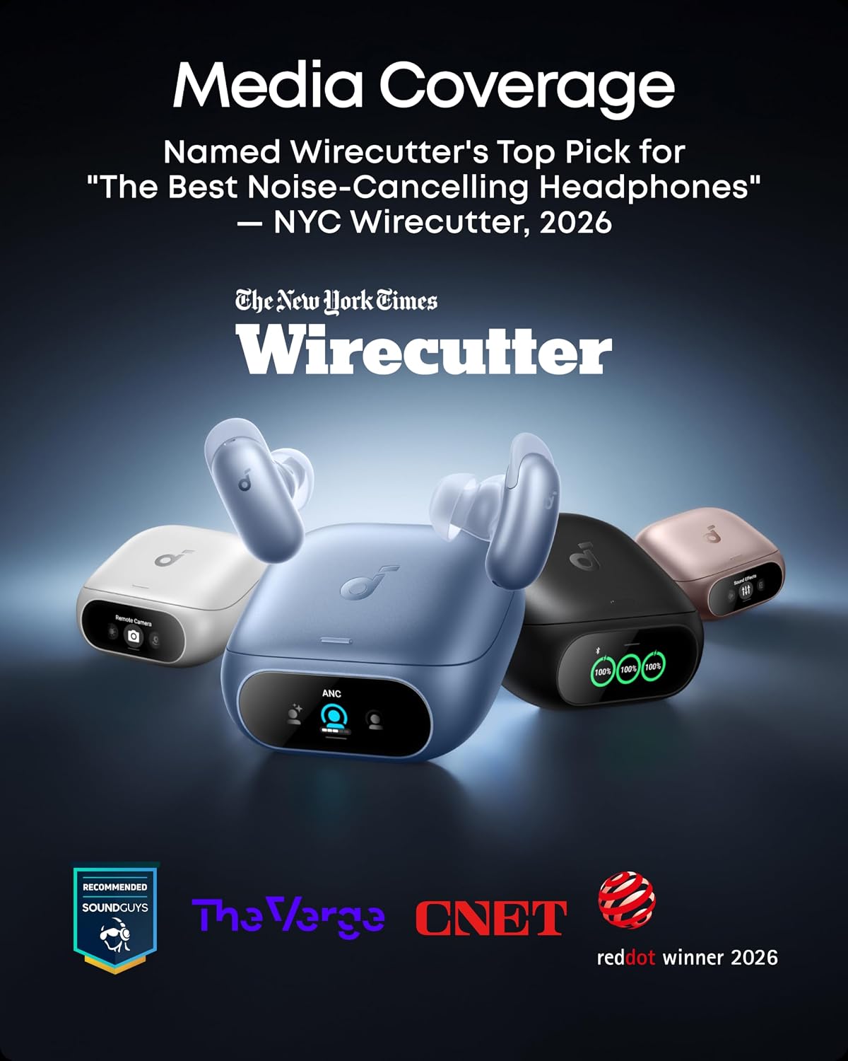 Detalle 2 de Soundcore Liberty 5 Pro D1203 True Wireless ANC Earbuds, Bluetooth 6.1