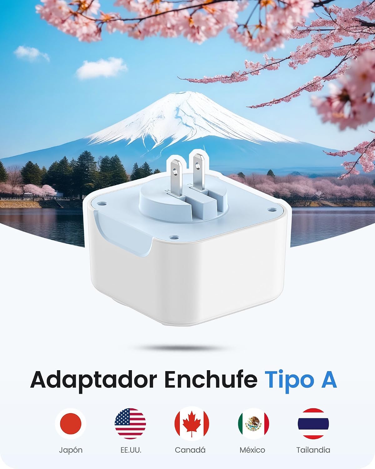 Thumbnail 1 de LENCENT Adaptador Japón con USB 6 en 1