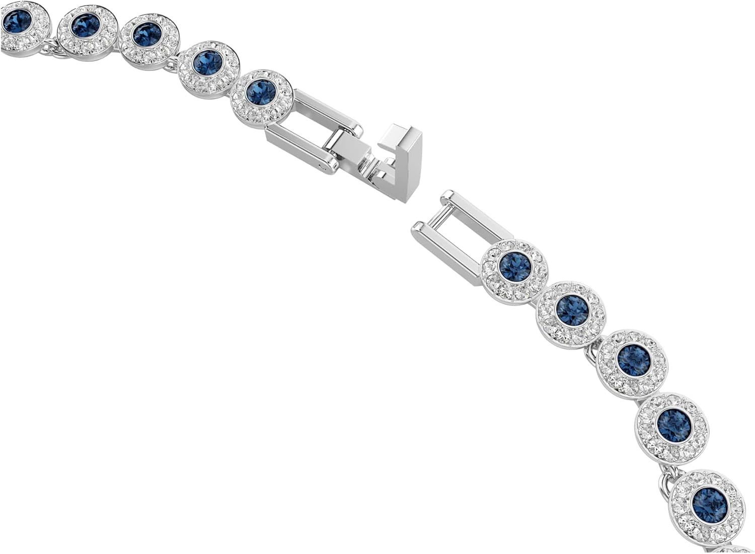 Thumbnail 2 de Swarovski Una Angelic Kollektion Halskette – verstellbar 38–40 cm mit blauem Kristallbesatz