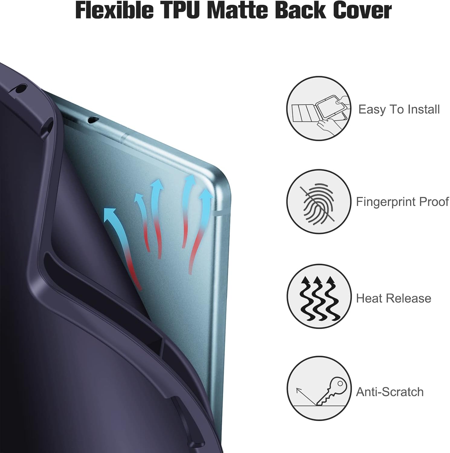 Thumbnail 5 de Fintie Hülle für Samsung Galaxy Tab S6 Lite 10.4 (SM-P620/625/610/613/615/619) – Dunkelblau