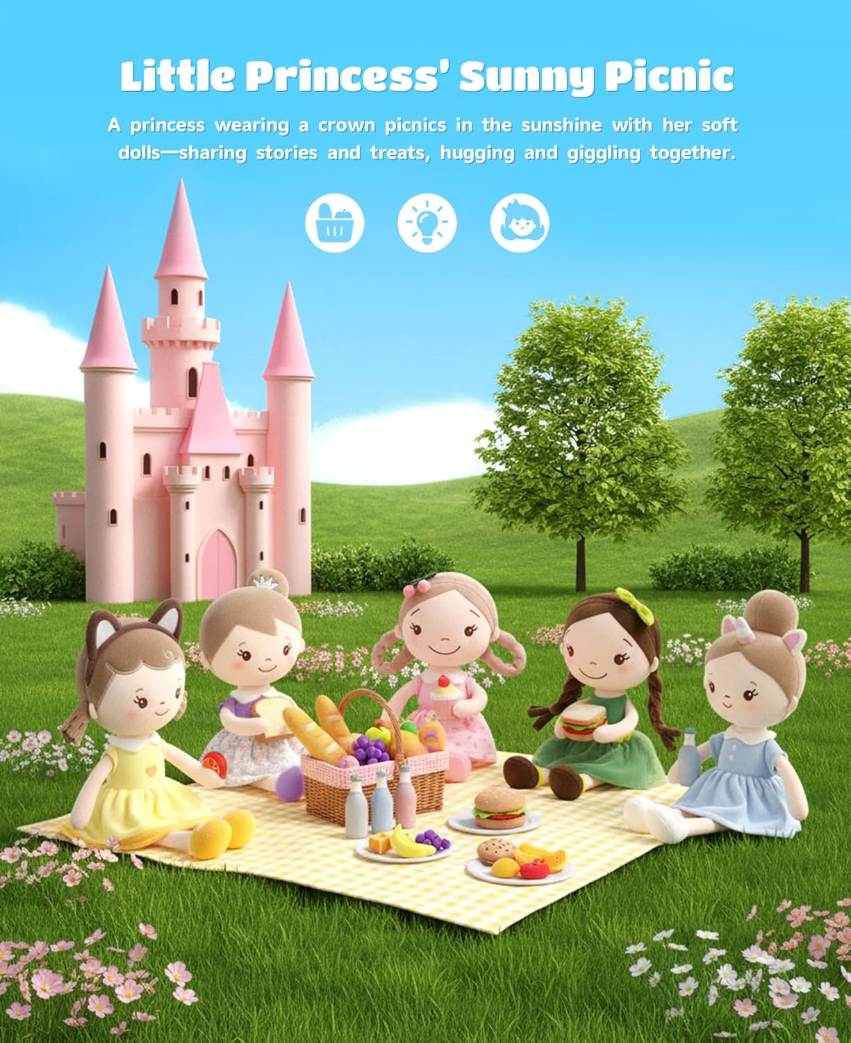 Thumbnail 4 de GAGAKU Weiche Plüsch-Babypuppe für Mädchen (12 Zoll, 30 cm) – erstes Babypuppengeschenk für 1-jährige Mädchen