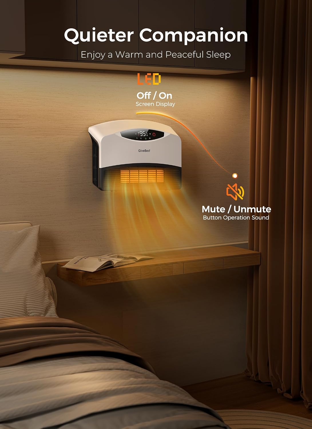 Detalle 2 de GiveBest Wall Heater 1500W