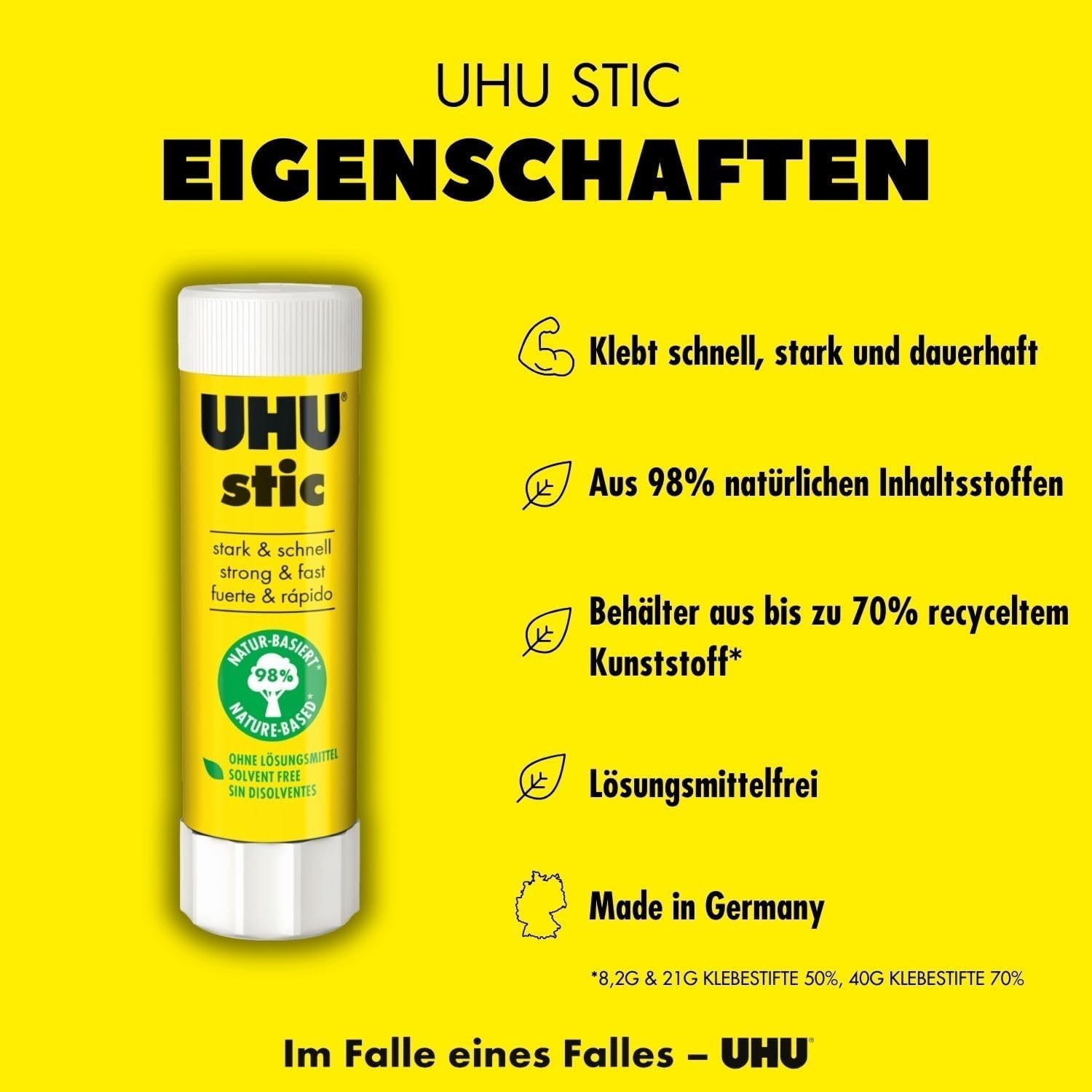 Thumbnail 2 de UHU stic Klebestift 5x21 g – zuverlässig, lösungsmittelfrei & ergiebig