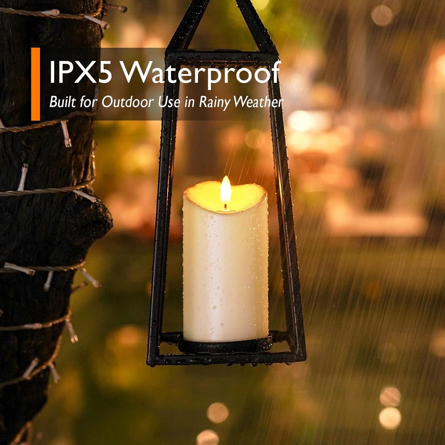 Thumbnail 1 de Homemory 3" x 6" Outdoor Waterproof LED Candles