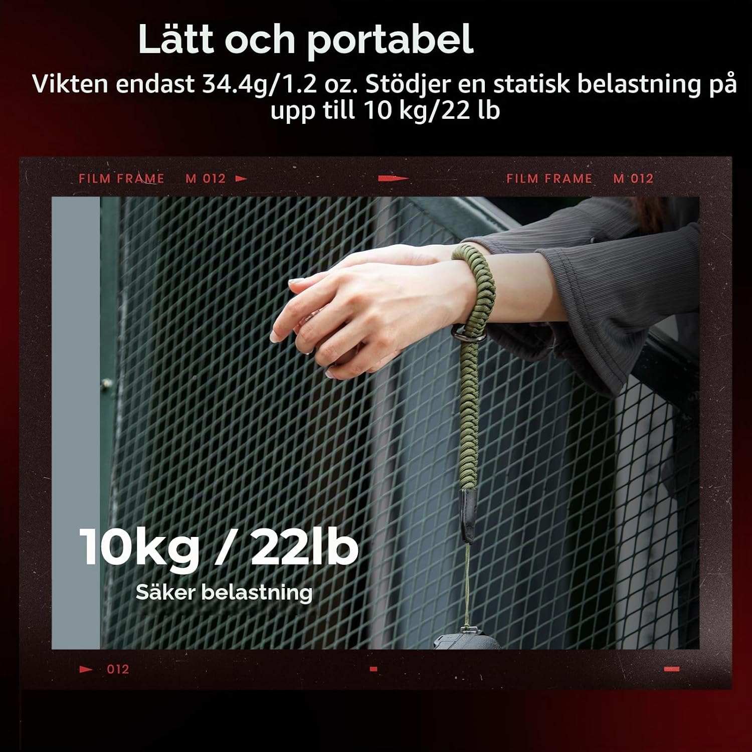 Thumbnail 4 de SmallRig Selection SMALLIRG kamerarem för handleden, flätad och justerbar